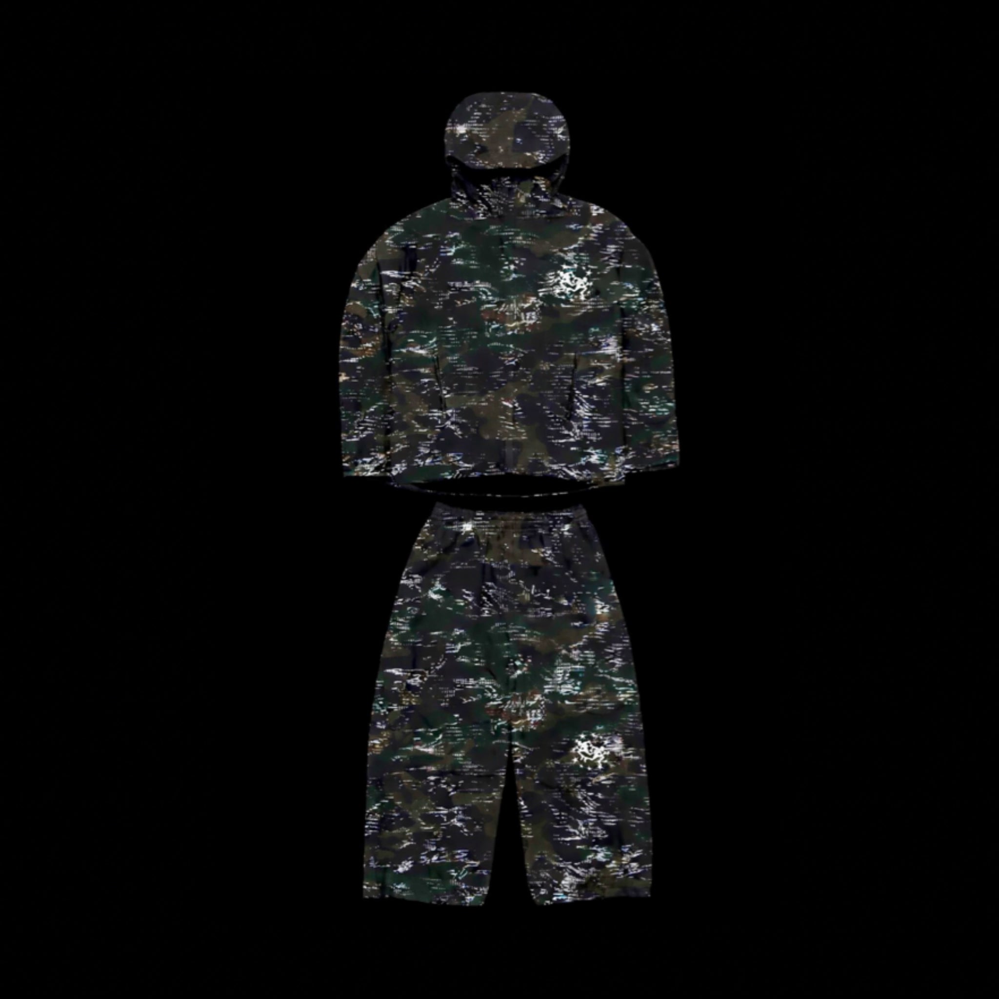 UNRECOGNIZED - CAMO NYLON TRACKIE  full set ( pre order)