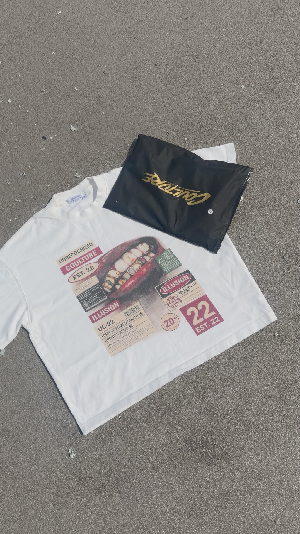 COUTURE - EST 22 WHITE Illusion T